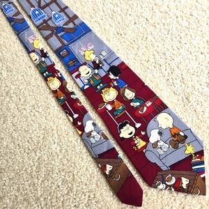 Peanuts Tie Made in USA 100% Silk Necktie Office Western Present Cartoon